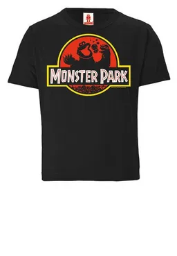 LOGOSH!RT LOGOSH!RT Sesamstrasse Krümelmonster Monster Park Bio T-Shirt Kinder – Produktbild 1 von 1