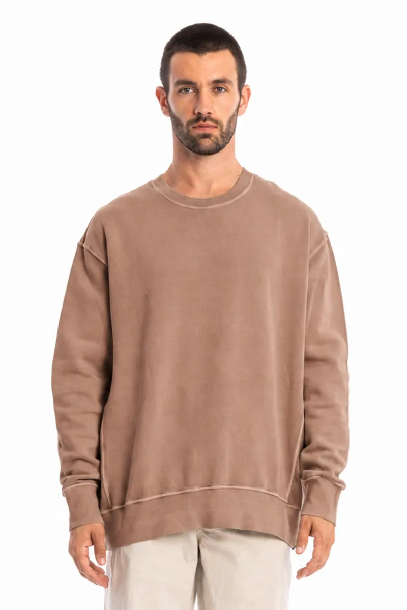 RAVENS VIEW IBIZA RAVENS VIEW IBIZA Herren vegan Sweatshirt Mistral Taupe Braun, Hellbraun, – Produktbild 1 von 1