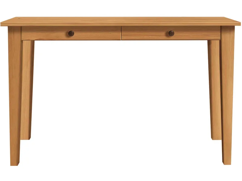 Schreibtisch "Solvita" mit 2 SL, B 120 x T 40 x H 75 cm, Kiefer gelaugt – Produktbild 1 von 1