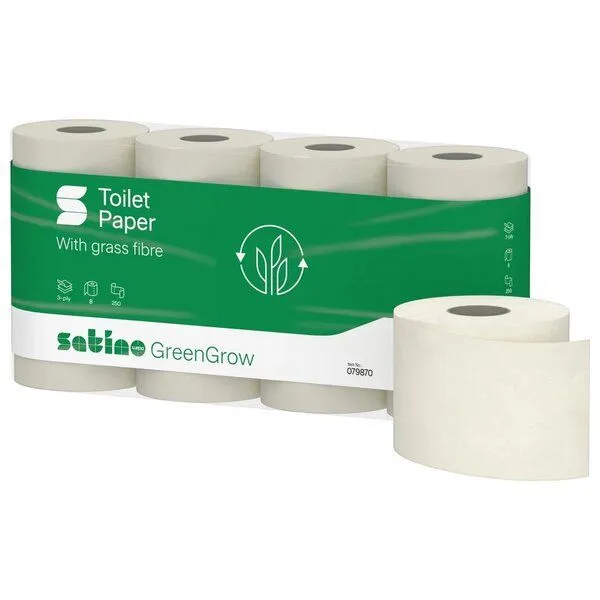 Satino by WEPA Satino by WEPA GreenGrow Toilettenpapier 3-lagig - 40x250 Blatt – Produktbild 3 von 3