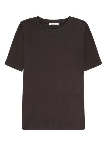 KnowledgeCotton Apparel KnowledgeCotton Apparel T-Shirt - Rib t-shirt - aus Bio-Baumwolle, Braun (chocolate-torte), – Produktbild 1 von 3