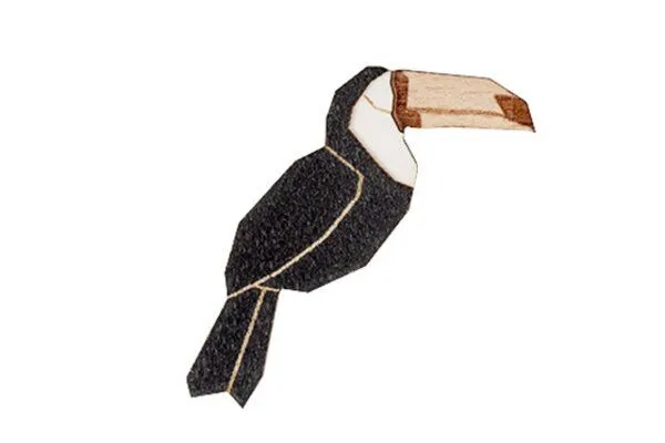 BeWooden BeWooden Brosche aus Holz – Tukan | Unisex – Produktbild 2 von 4