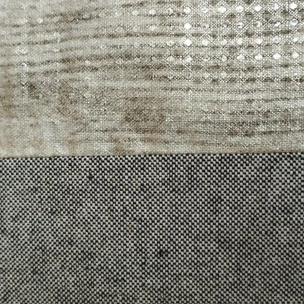 körber mode körber mode Kissenbezug 40x40 aus recycelter Baumwolle und Leinen edel glänzend Grautöne – Produktbild 2 von 4