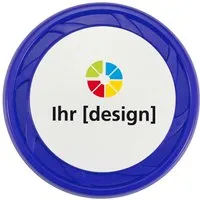 Wurfscheibe inkl. 4-farbigem Aufdruck, blau – Produktbild 1 von 2