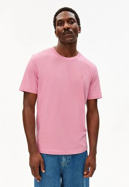 ARMEDANGELS ARMEDANGELS JAAMES Herren T-Shirt aus Bio-Baumwolle, Washed berry, – Produktbild 1 von 4
