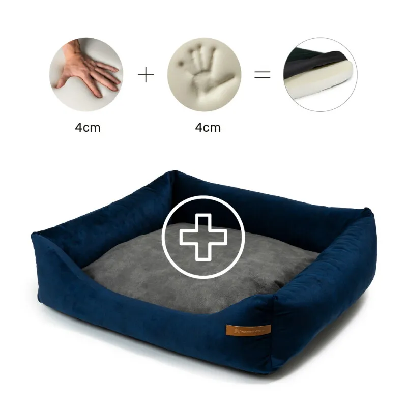 Rexproduct Rexproduct Otto Orthopädisches Hundebett Dunkelblau S-XL L, Khaki, – Produktbild 1 von 2