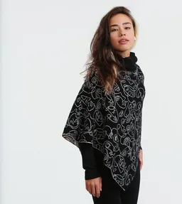 Gary Mash GARY MASH Strick-Poncho Loa mit Rollkragen aus Bio-Baumwolle – Produktbild 1 von 1