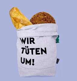 umtüten umtüten Brotbeutel aus Recyling Bio Baumwolle / plastikfrei / made in Germany – Produktbild 1 von 1