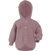 Engel natur Engel Natur Baby Jacke mit Kapuze Bio-Merinowolle Fleece melange-rosenholz Gr. 62/68 – Produktbild 1 von 1