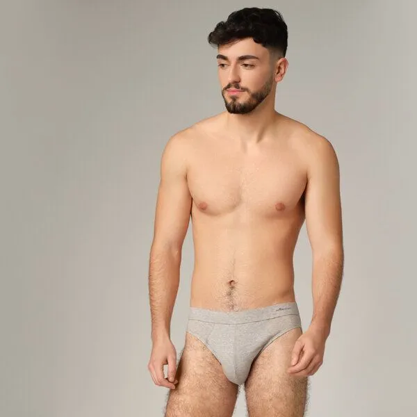 comazo|earth comazo|earth Fairtrade Basic Herren Mini-Slip | GOTS zertifziert, Grau-melange, – Produktbild 1 von 4
