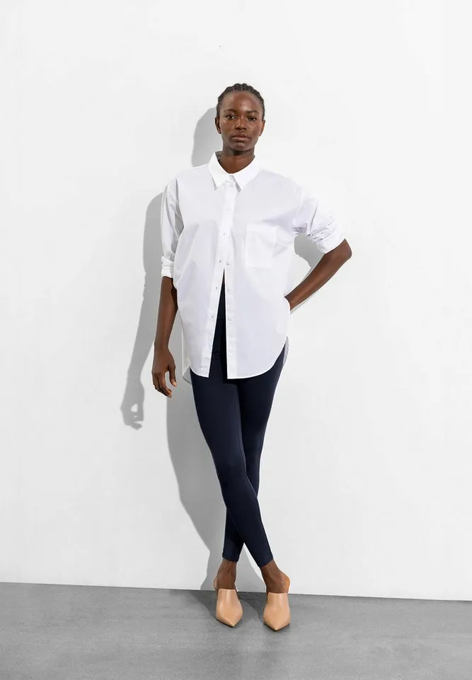 Les Lunes Les Lunes Leggings LUNA Bambusviskose, elastischer hoher Bund, bequem, vielseitig kombinierbar, Blau, – Produktbild 5 von 5