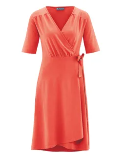 HempAge Hempage Damen vegan Wickelkleid Orange – Produktbild 1 von 1
