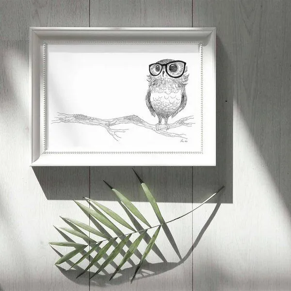 LIGARTI Kunstdruck »Brilleneule« von LIGARTI | A4, A3 oder A2 | Wandbild | Poster | Kunst – Produktbild 4 von 4