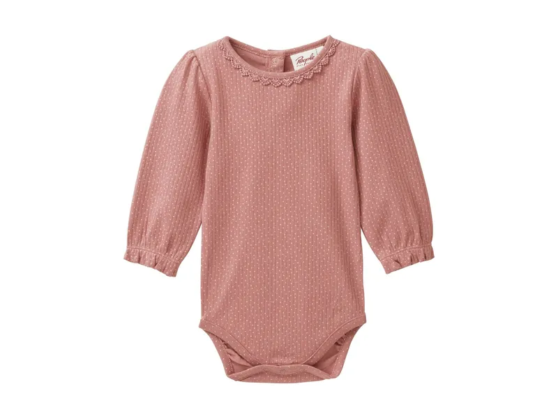 People Wear Organic People Wear Organic Langarm-Body kleine Pünktchen altrosa 86/92, Rosa, – Produktbild 1 von 1