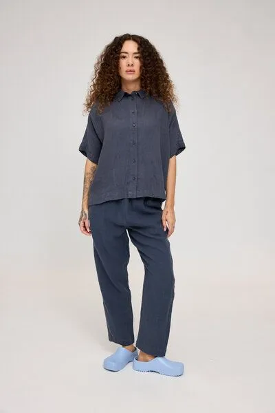 Mazine Mazine Kurzarm-Bluse, Ink blue, – Produktbild 4 von 4