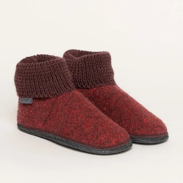 Gottstein Gottstein Hüttenschuhe Wool Venture High, Rot, – Produktbild 1 von 4
