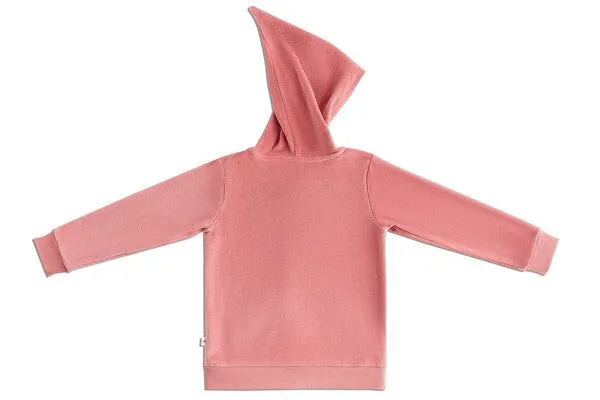Leela Cotton Leela Cotton Nicky Kapuzenjacke Bio-Baumwolle, Altrosa, – Produktbild 3 von 3