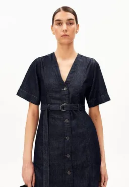 ARMEDANGELS ARMEDANGELS BELTED DENIM Damen Jeanskleid aus Baumwoll-Lyocell-Mix – Produktbild 1 von 1