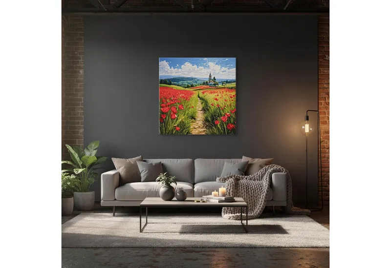 M MERCEO Leinwand Künstlerleinwand 80x80cm 2er Set - Weiße Leinwand zum Bemalen, 2er-Set Leinwand 80x80cm (zum Bemalen, Baumwolle, Keilrahmen, Weiß, – Produktbild 4 von 5