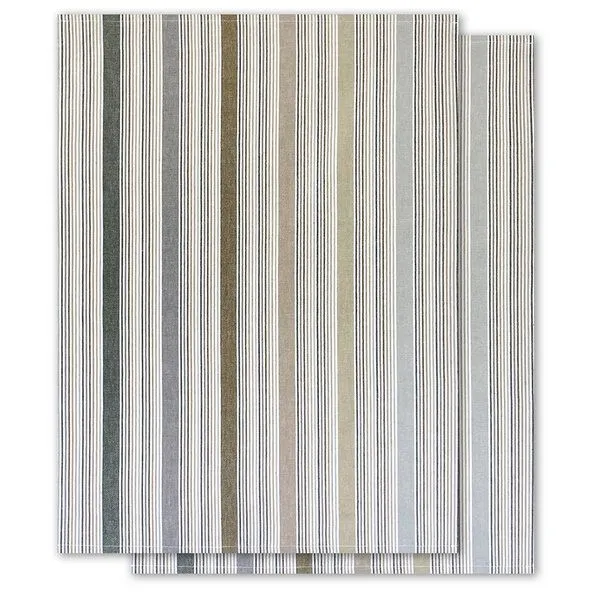 Solwang Design Solwang Design 2er-Set Geschirrtücher aus 100% Biobaumwolle, 70 x 50 cm, Multi oliv, – Produktbild 2 von 2