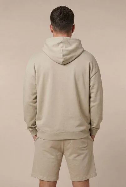 THE FACE OF ELEMENTS The Face of Elements Flow - Relaxed Fit Hoodie aus 100% Bio-Baumwolle, Oat (beige), – Produktbild 4 von 4