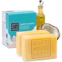 Göttin des Glücks Göttin des Glücks Sanfte Seife 2 x 80 gr. - All-In-One Universalseife für Körper und Hände – Produktbild 1 von 1