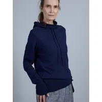 Susan's Fashion Susan's Fashion Damen Hoodie Karlie aus Biomerinowolle, Blau, – Produktbild 1 von 1