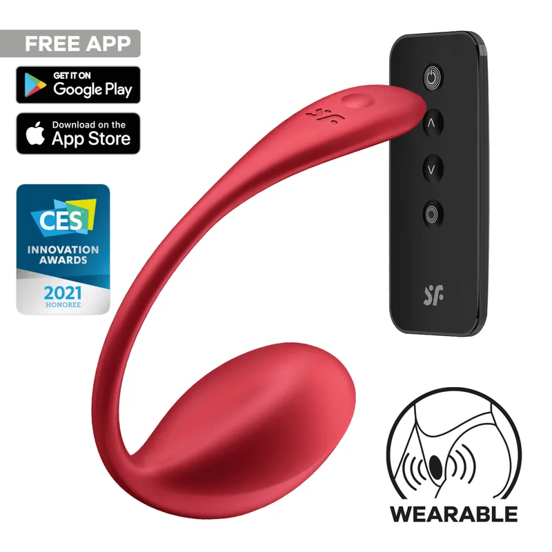 Satisfyer Satisfyer Shiny Petal, 11 cm, mit App, Rot, – Produktbild 1 von 1