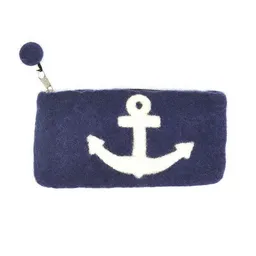 short'n'pietz short'n'pietz handgefilztes Täschchen mit eingefilztem Anker – Produktbild 1 von 1
