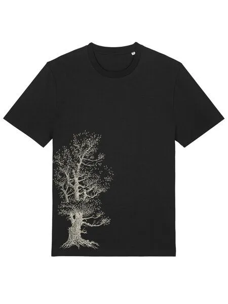 Life-Tree Life-Tree Organic Fairwear Shirt Men Pine Tree, Schwarz, – Produktbild 1 von 4