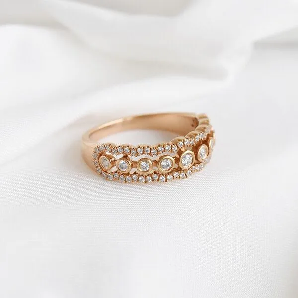 Eppi Eppi Ring mit Lab Grown Diamanten Daan, Rosa, – Produktbild 1 von 4