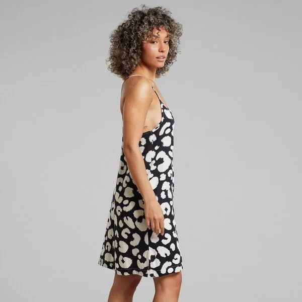 Dedicated DEDICATED Kleid Kulla - Painted Leopard Black – Produktbild 2 von 3