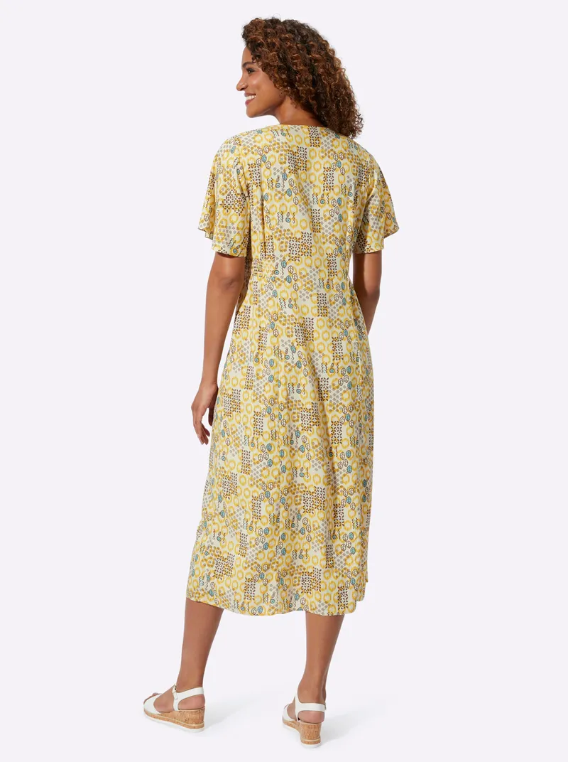 Witt Druckkleid, Sand-ocker-bedruckt, – Produktbild 1 von 2