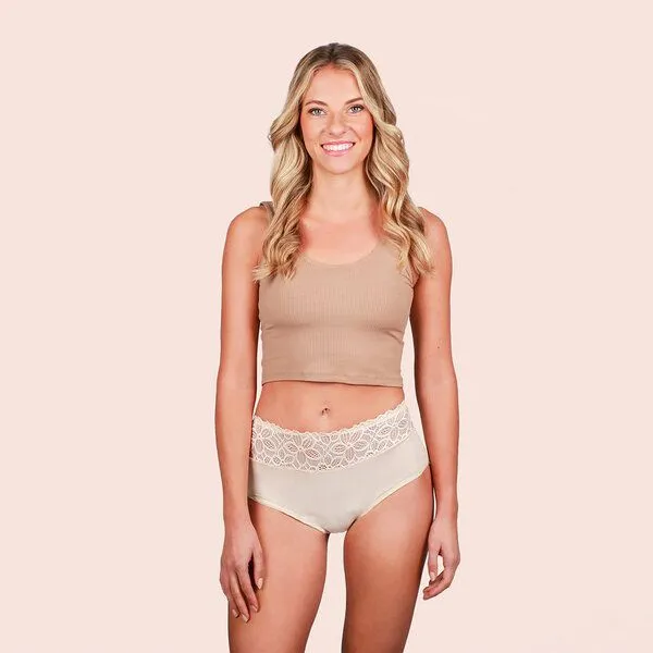 Taynie Extra starke Periodenunterwäsche Biozidfrei 60°C Taynie Deluxe Extra Stark, Beige, – Produktbild 1 von 4