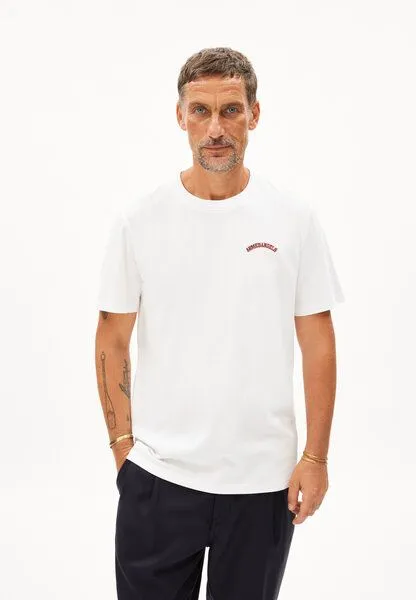 ARMEDANGELS MAARKOS ARMEDANGELS Herren Heavyweight T-Shirt aus recyceltem Baumwoll Mix, White, – Produktbild 1 von 4