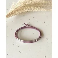 pikfine pikfine Tube Armband “Tingval” // silber, Aubergine, – Produktbild 1 von 1