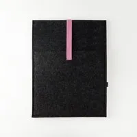 matilda k manufaktur matilda k. manufaktur Minimalistische Laptophülle aus Wollfilz 'max' mit Einsteckfach | für MacBook |Air| Pro 13|14|15|16 Zoll, Anthrazit-rosa, – Produktbild 1 von 1