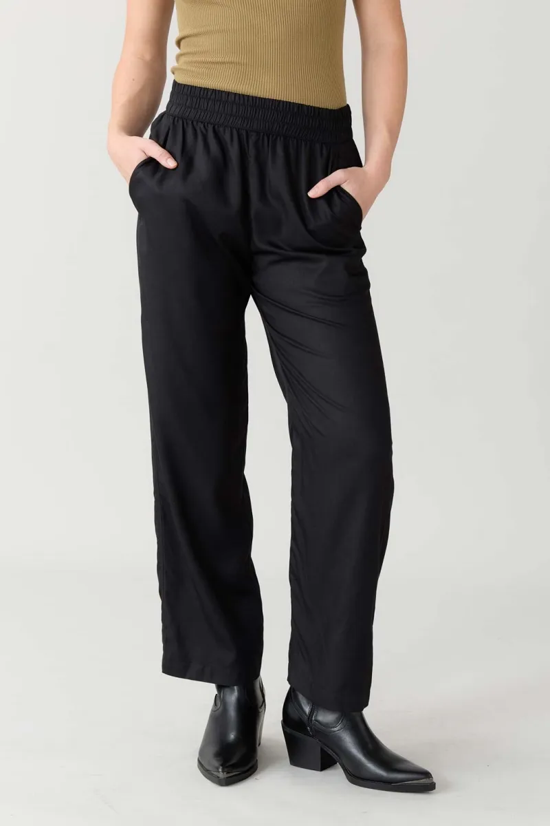 Yahmo Yahmo Damen vegan Hose Hilde Schwarz, Schwarz, – Produktbild 2 von 2