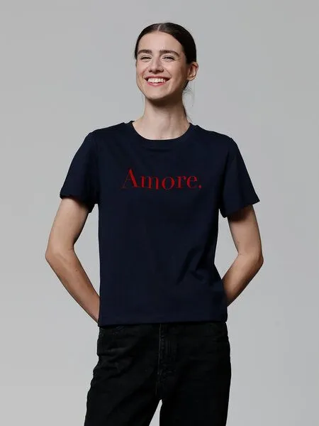 watapparel watapparel T-Shirt Frauen Amore, French navy, – Produktbild 2 von 3