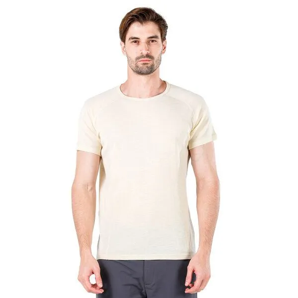 Woolona Woolona Kurzarmshirt - BERG- 100% Merinowolle, Undyed, – Produktbild 1 von 2