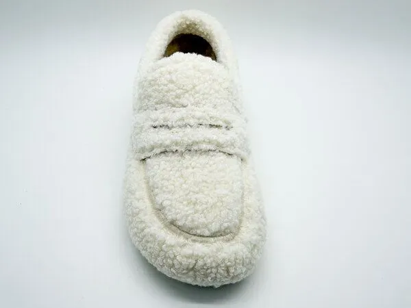 thies thies 1856 ® Rec Teddy Loafer aus rec. Kunstfell, Off white, – Produktbild 4 von 4
