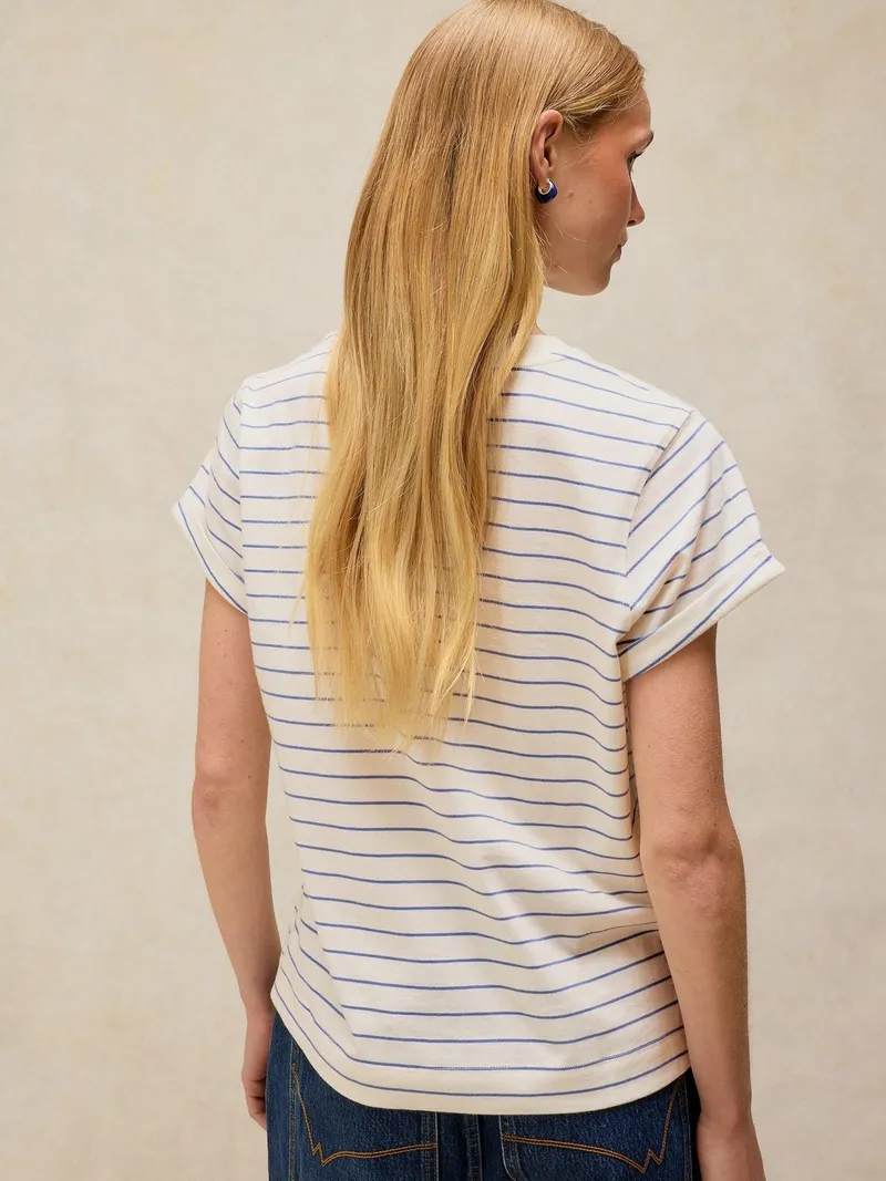 White Stuff Grafik-T-Shirt Gina - 48, Weiß print, – Produktbild 4 von 4