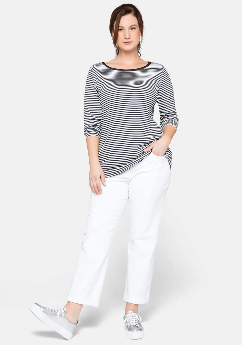 sheego Ringelshirt marine, Marine, – Produktbild 2 von 2