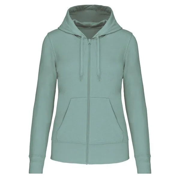 Greenspired Greenspired Umweltfreundliches Kapuzensweatshirt mit Zip für Damen 280g/m² XS-XXL, Salbei, – Produktbild 1 von 2