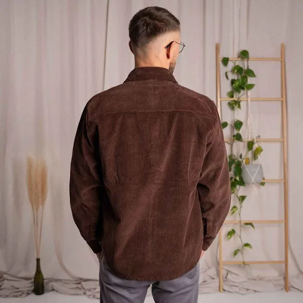 Vresh Clothing Vresh Clothing Vinley - Cord Hemd aus Biobaumwolle, Braun, – Produktbild 2 von 4