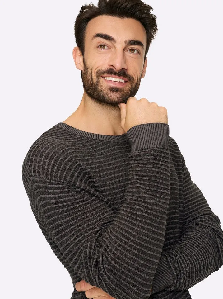 Witt Witt Strickpullover Pullover Langarm, Grau, – Produktbild 5 von 5
