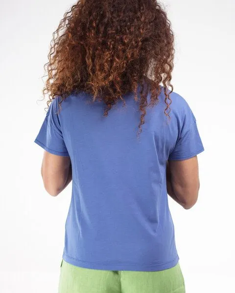 Alma & Lovis Alma & Lovis Lässiges T-Shirt im Loose Fit | Short Sleeve, Blue (blau), – Produktbild 3 von 3