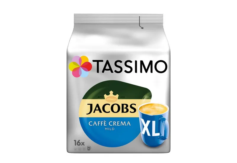 Tassimo Tassimo Kaffee Kapseln Jacobs Caffè Crema Mild XL T Discs 5 x 16 = 80 Getränke, (Packung, 5er Pack) – Produktbild 2 von 4