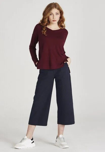 Givn Berlin Givn Berlin Damen Sweater aus TENCEL Modal "Jules", Bordeaux, – Produktbild 2 von 4