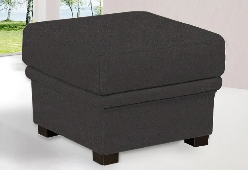 sit&more Polsterhocker Savona, B: 58 cm, individuell zu kombinieren, Schwarz, – Produktbild 2 von 5